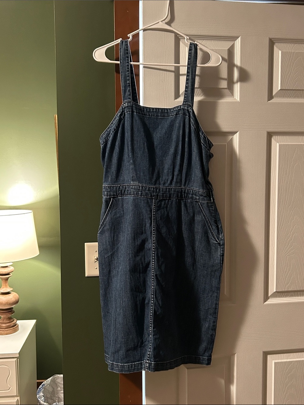 Universal Thread Dark Blue Denim Overall Dress